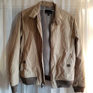 Banana Republic Bomber Jacket (Oatmeal/Tan/Brown)